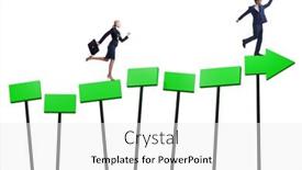  Presentation with business growth - Slides enhanced with concept-of-growth-with-business background and a white colored foreground