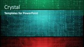  Presentation with computer virus - PPT theme enhanced with concept-of-hacker-attack-virus background and a ocean colored foreground