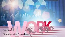  Presentation with hard work - PPT theme consisting of concept-of-hard-work background and a lemonade colored foreground