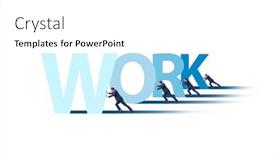  Presentation with hard work - Theme having concept-of-hard-work background and a white colored foreground