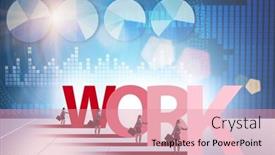  Presentation with hard work - Slides with concept-of-hard-work background and a coral colored foreground