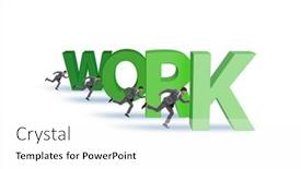  Presentation with hard work - Presentation featuring concept-of-hard-work background and a white colored foreground