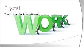  Presentation with hard work - Slides enhanced with concept-of-hard-work background and a white colored foreground