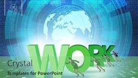  Presentation with hard work - PPT layouts having concept-of-hard-work background and a seafoam green colored foreground