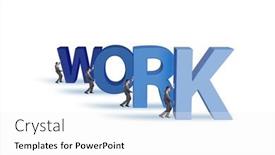  Presentation with hard work - Presentation theme with concept-of-hard-work background and a white colored foreground