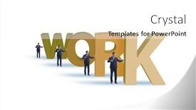  Presentation with hard work - Slide deck having concept-of-hard-work background and a white colored foreground