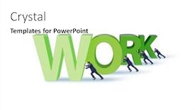  Presentation with hard work - Presentation consisting of concept-of-hard-work background and a white colored foreground