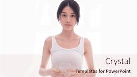  Presentation with health-care - Slide set having concept-of-health-care-lifestyle background and a lemonade colored foreground