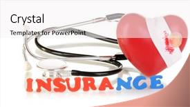  Presentation with health insurance concept - Beautiful slides featuring concept-of-health-insurance-isolated backdrop and a white colored foreground