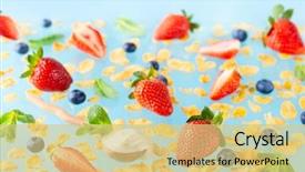  Presentation with gluten free - Theme enhanced with concept of healthy gluten free background and a yellow colored foreground