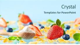  Presentation with gluten free - Amazing PPT layouts having concept of healthy gluten free backdrop and a cool aqua colored foreground