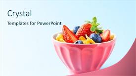  Presentation with gluten free - PPT layouts with concept of healthy gluten free background and a sky blue colored foreground