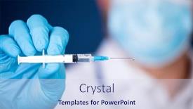  Presentation with immunity - Presentation theme having concept-of-herd-immunity-virus background and a sky blue colored foreground