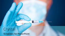  Presentation with society - Amazing presentation theme having concept-of-herd-immunity-virus backdrop and a light blue colored foreground