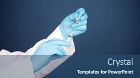  Presentation with immunity - Cool new slide set with concept-of-herd-immunity-virus backdrop and a ocean colored foreground