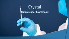  Presentation with immunity - Slide set consisting of concept-of-herd-immunity-virus background and a ocean colored foreground