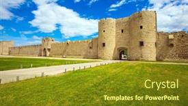  Presentation with preserved - Colorful PPT theme enhanced with concept-of-historical-and-photo backdrop and a tawny brown colored foreground