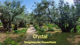  Presentation with gethsemane - Slide deck featuring concept of historical religious background and a tawny brown colored foreground