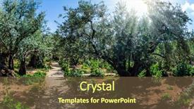  Presentation with gethsemane - Audience pleasing slide deck consisting of concept of historical religious backdrop and a tawny brown colored foreground