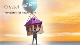  Presentation with housing - Slides consisting of concept-of-housing-prices-inflation background and a lemonade colored foreground