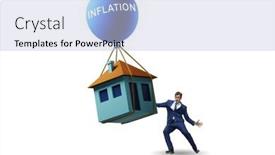  Presentation with housing - Presentation featuring concept-of-housing-prices-inflation background and a lemonade colored foreground