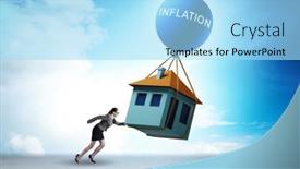 Presentation with housing - Slides enhanced with concept-of-housing-prices-inflation background and a arctic colored foreground