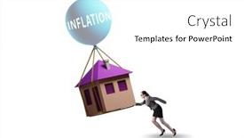  Presentation with inflation - Slides featuring concept-of-housing-prices-inflation background and a white colored foreground