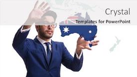  Presentation with immigration - PPT theme having concept-of-immigration-to-australia background and a white colored foreground