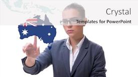  Presentation with immigration - Audience pleasing slide set consisting of concept-of-immigration-to-australia backdrop and a white colored foreground