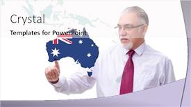  Presentation with immigration - Slides with concept-of-immigration-to-australia background and a sky blue colored foreground