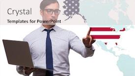  Presentation with immigration - Amazing presentation theme having concept-of-immigration-to-usa backdrop and a lemonade colored foreground