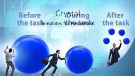  Presentation with training - Presentation theme featuring concept-of-importance-of-training background and a arctic colored foreground