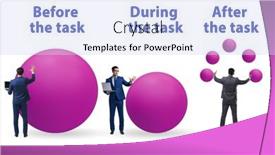  Presentation with training - Presentation design enhanced with concept-of-importance-of-training background and a sky blue colored foreground