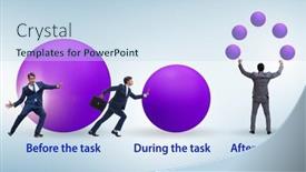  Presentation with training - Slide deck with concept-of-importance-of-training background and a sky blue colored foreground