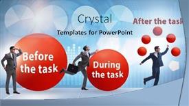  Presentation with training - Presentation theme having concept-of-importance-of-training background and a light blue colored foreground