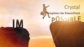  Presentation with possible - Amazing presentation having concept-of-impossible-becoming-possible backdrop and a lemonade colored foreground