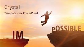  Presentation with possible - PPT layouts featuring concept-of-impossible-becoming-possible background and a lemonade colored foreground