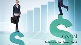  Presentation with gender - Slide set consisting of social inequality - concept of inequal pay background and a arctic colored foreground