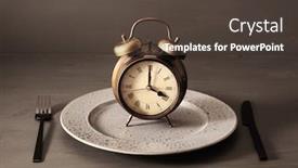  Presentation with ketogenic diet - Cool new presentation theme with concept-of-intermittent-fasting-ketogenic backdrop and a tawny brown colored foreground