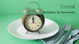  Presentation with ketogenic diet - Slide set featuring concept-of-intermittent-fasting-ketogenic background and a seafoam green colored foreground