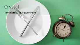  Presentation with ketogenic diet - Slide deck consisting of concept-of-intermittent-fasting-ketogenic background and a mint green colored foreground