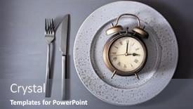  Presentation with ketogenic diet - Colorful PPT theme enhanced with concept-of-intermittent-fasting-ketogenic backdrop and a gray colored foreground