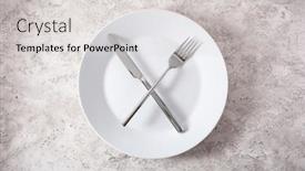  Presentation with ketogenic diet - Presentation theme featuring metabolism - concept of intermittent fasting background and a light gray colored foreground
