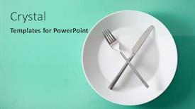  Presentation with ketogenic diet - PPT theme featuring concept-of-intermittent-fasting background and a mint green colored foreground