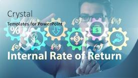  Presentation with concept - Audience pleasing PPT layouts consisting of concept-of-irr-internal-rate backdrop and a light blue colored foreground