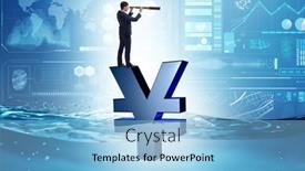  Presentation with japanese - Slide deck featuring concept-of-japanese-yen-sinking background and a light blue colored foreground