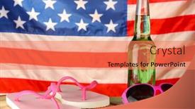  Presentation with labor - Slide set with concept-of-labor-day background and a coral colored foreground