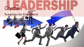  Presentation with concept for problem solving many - Colorful theme enhanced with concept of leadership with many backdrop and a  colored foreground