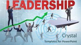  Presentation with concept for problem solving many - Cool new presentation theme with concept of leadership with many backdrop and a light blue colored foreground