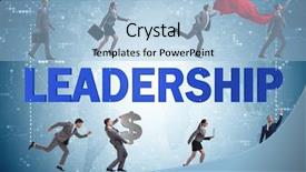 Presentation with concept for problem solving many - Audience pleasing slides consisting of concept of leadership with many backdrop and a  colored foreground